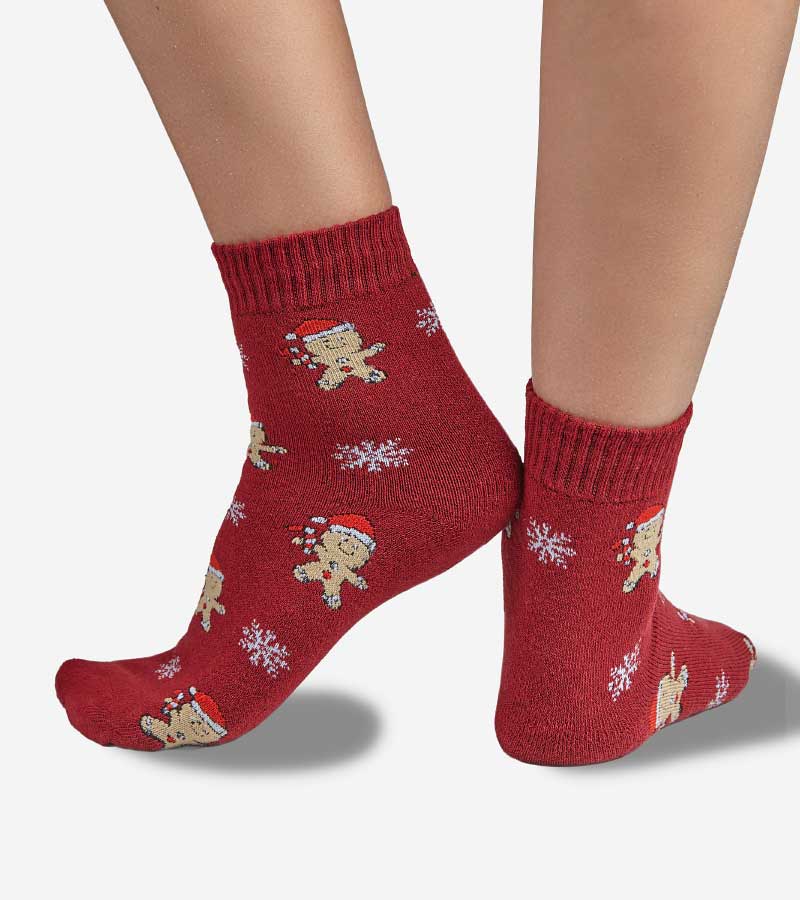 Damen Frottee Socken im Weihnachtsdesign - Image 3